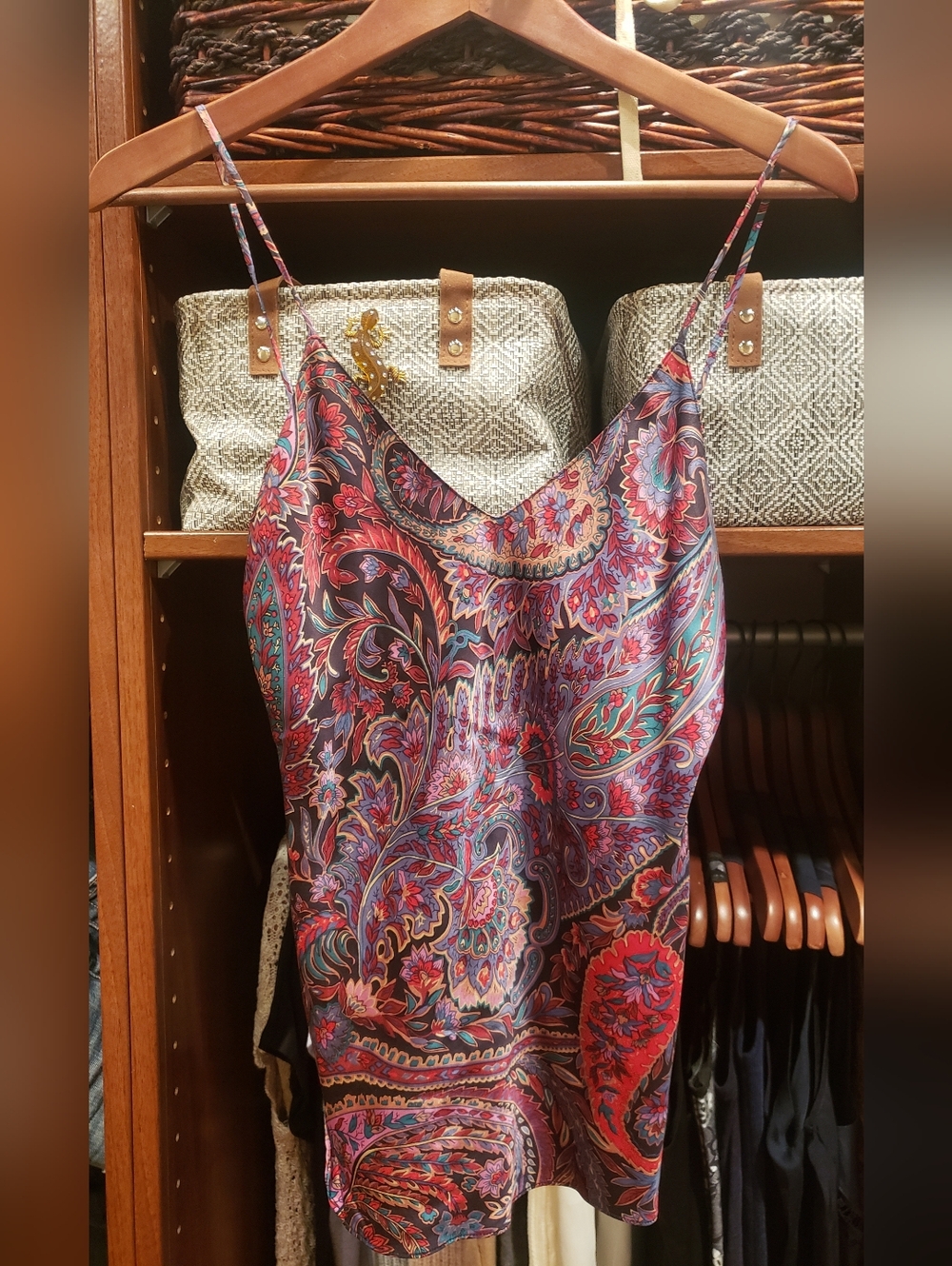 Silk Camisole Top - Small